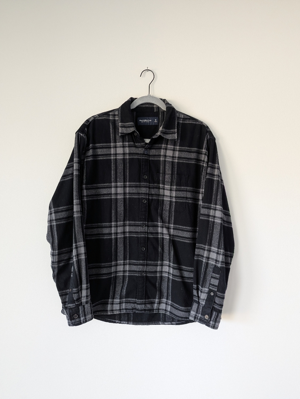 Abercrombie & Fitch Soft A&F Flannel Button Down Long Sleeve Shirt